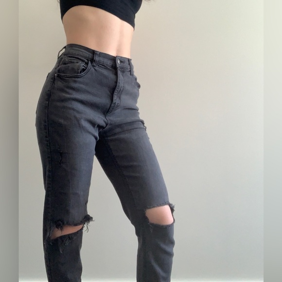 Grey/black jeans from ardene. Size 5 (fit like a 2) - Picture 1 of 3